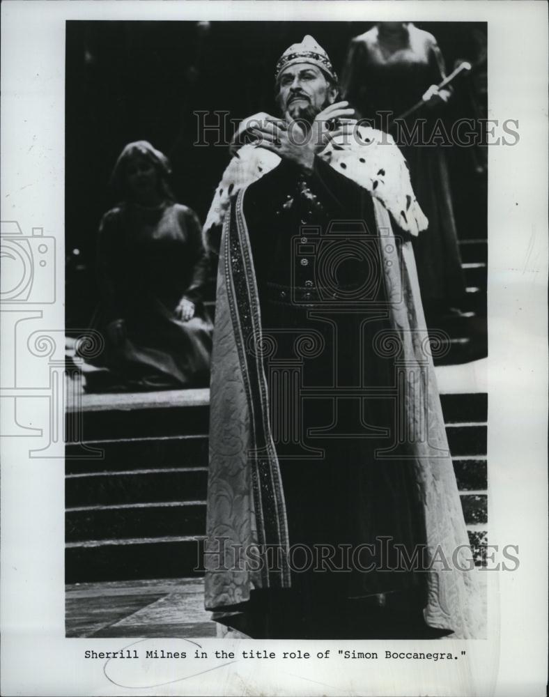 Press Photo Sherrill Milnes, "Simon Boccanegra" - RSL83431 - Historic Images