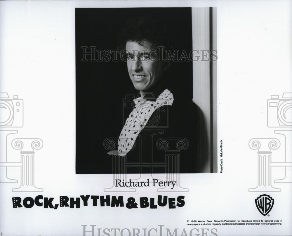 1989 Press Photo Musician Richard Perry,"Rock Rhythm & Blues" - RSL88703 - Historic Images