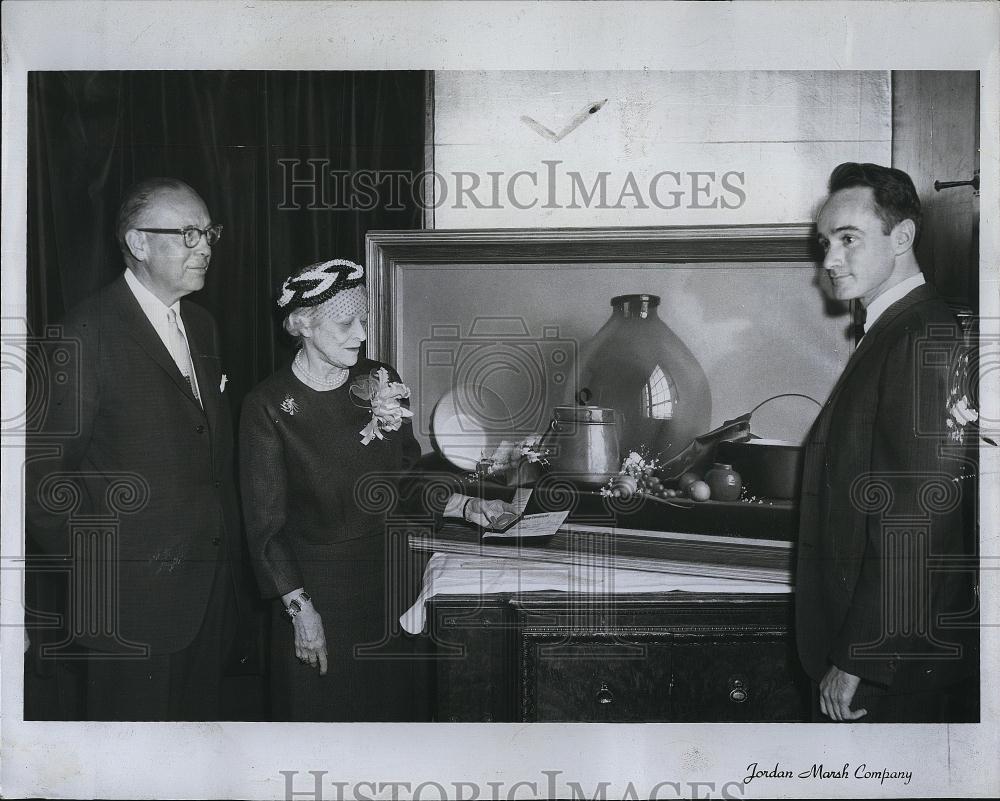 1961 Press Photo Robert Douglas Hunter, Mrs Richard Mitton, Cameron S Thompson - Historic Images