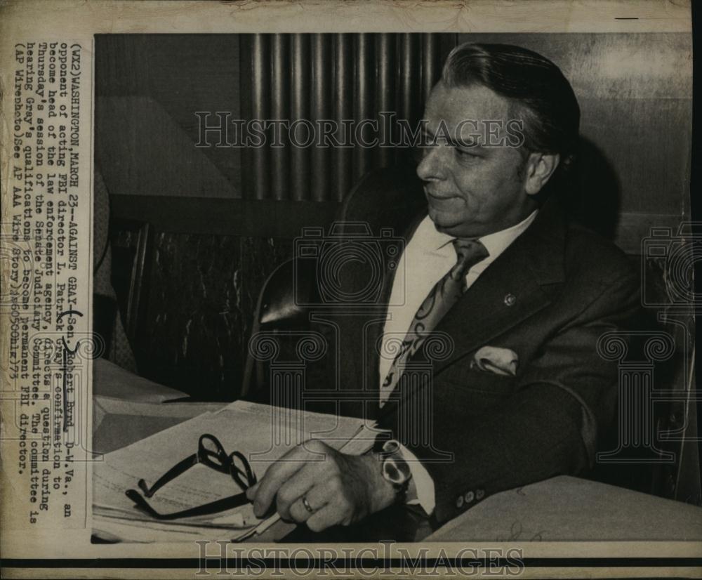 1973 Press Photo Senator Robert Byrd D of W Va - RSL96167 - Historic Images