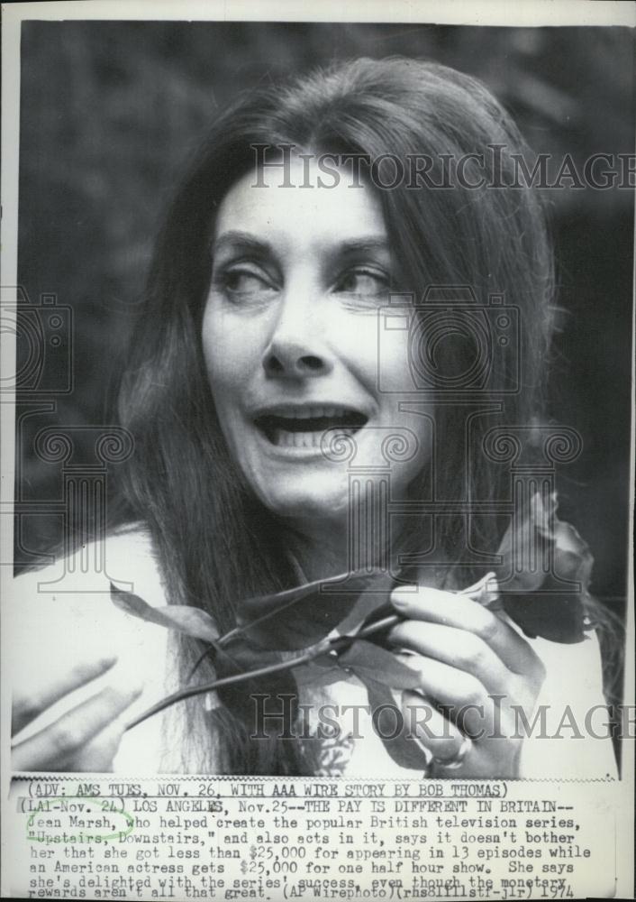 1974 Press Photo Jean Marsh, &quot;Upstairs Downstairs&quot; - RSL78989 - Historic Images