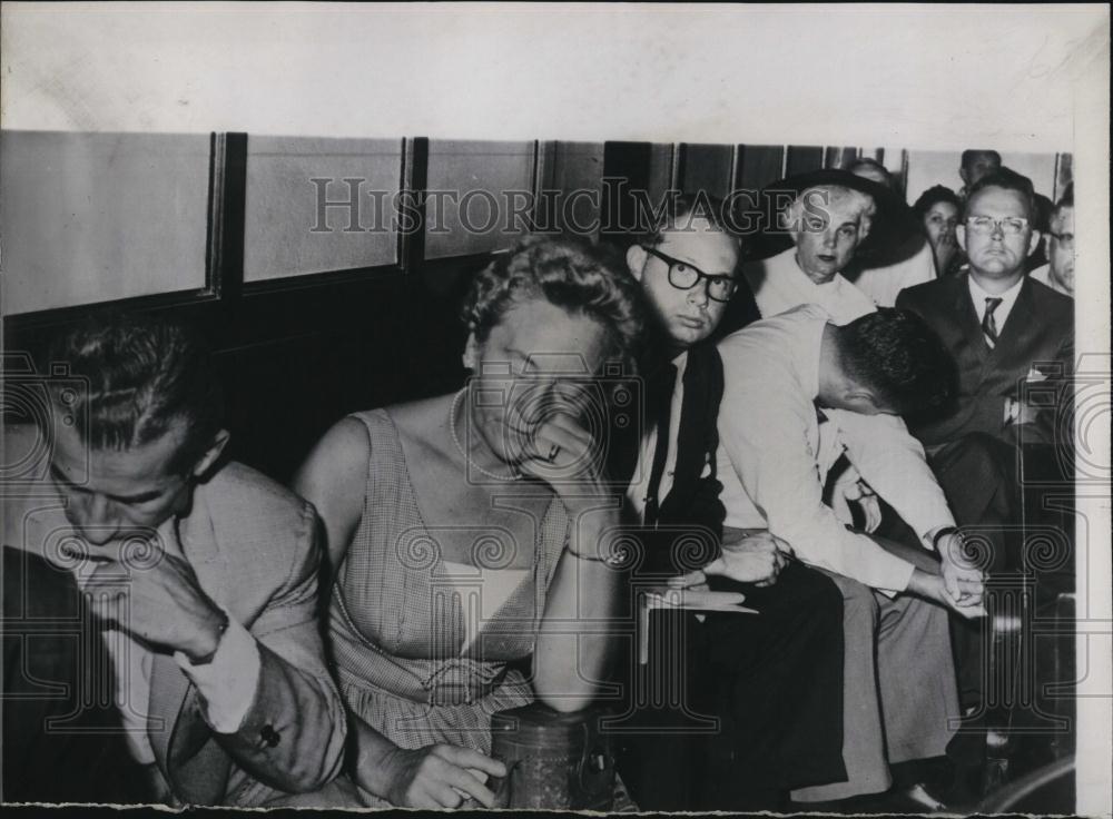 1960 Press Photo Father and Step-Mother of Teen Criminal, Heinz Dalibozak - Historic Images