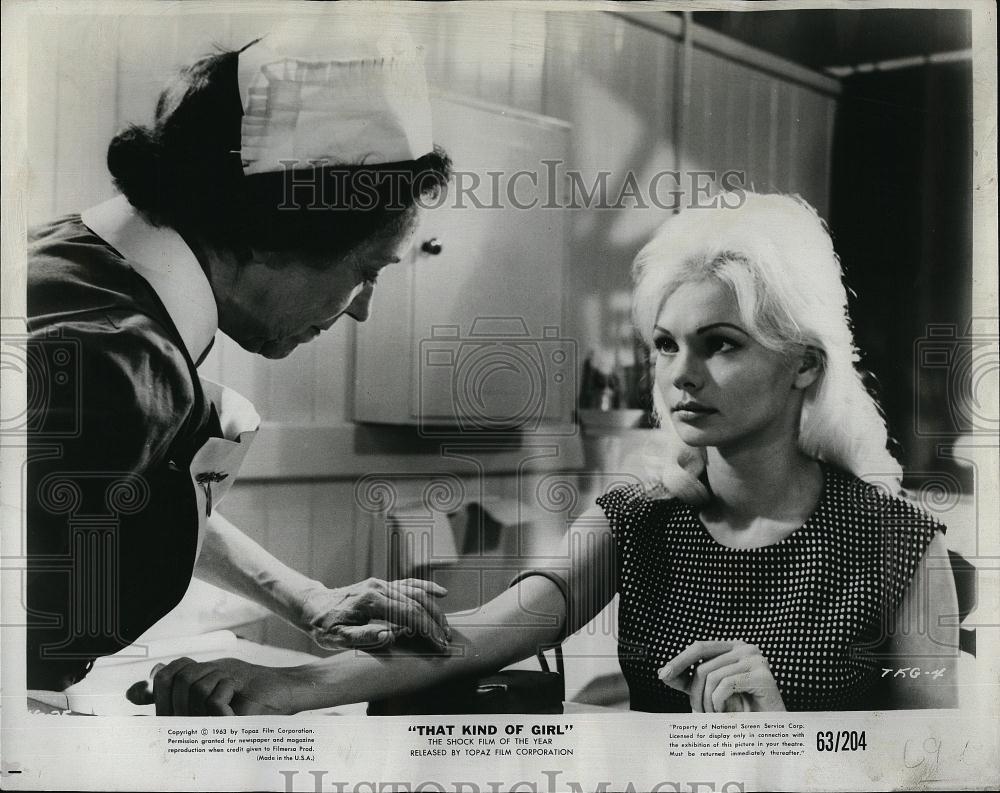 1963 Press Photo Australian Actress Linda Marlowe in &quot;That Kind Of Girl&quot; - Historic Images