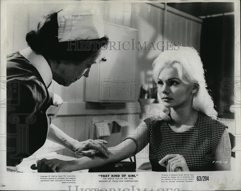 1963 Press Photo Australian Actress Linda Marlowe in "That Kind Of Girl" - Historic Images
