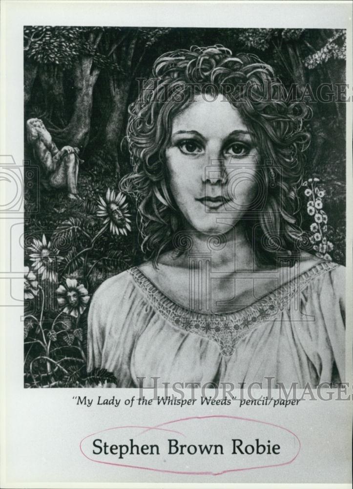 Press Photo &quot;My Lady of the Whisper Weeds&quot; by Stephen Brown Robie - RSL02283 - Historic Images