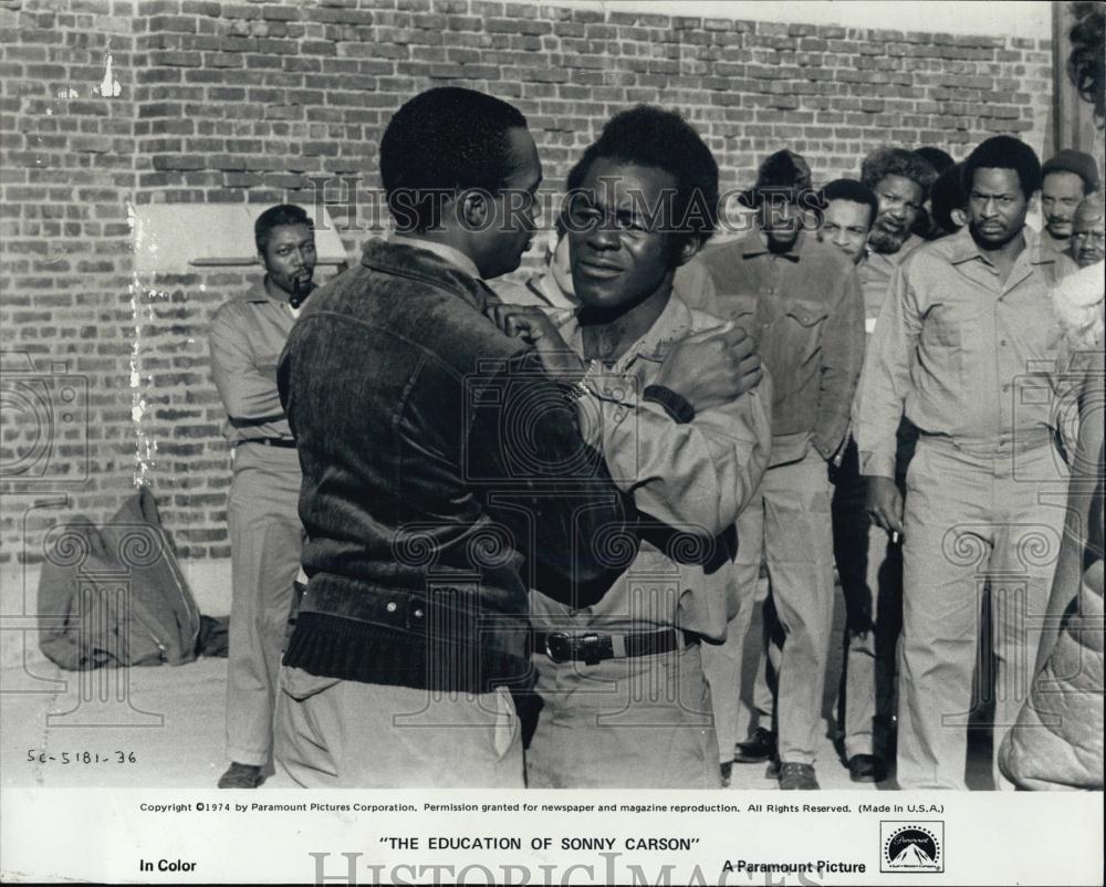 1974 Press Photo Rony Clayton in &quot;The Education of Sonny Carson&quot; - RSL05445 - Historic Images