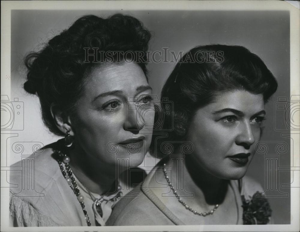 1951 Press Photo Anne Elstner, Vivian Smolen "Stella Dallas" - RSL86883 - Historic Images