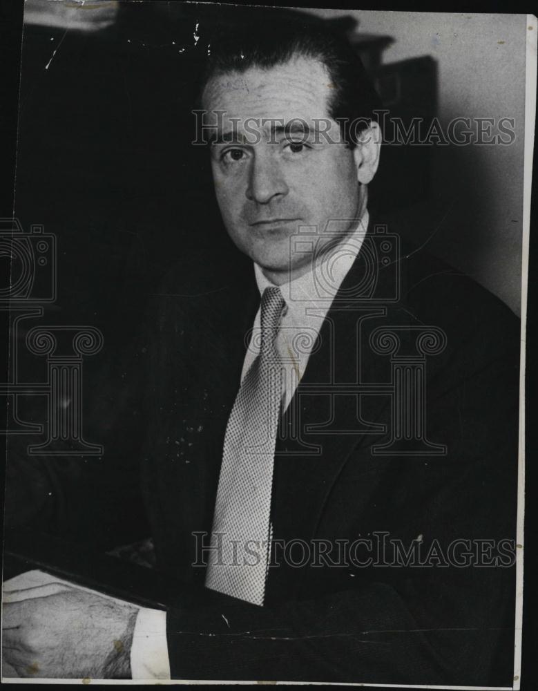 1956 Press Photo J Kingsbury Smith Gen manager VP International News service - Historic Images