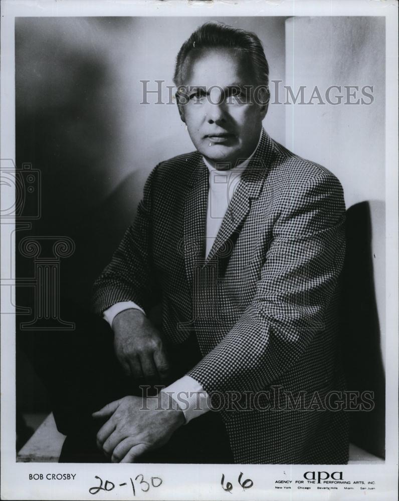 1977 Press Photo Bob Crosby, American swing music singer and Band leader - Historic Images