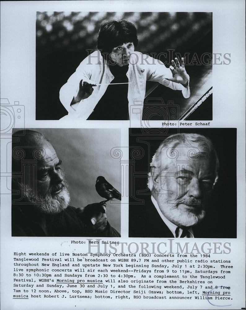 1993 Press Photo Robert J Lurtsema, William Pierce - RSL81335 - Historic Images