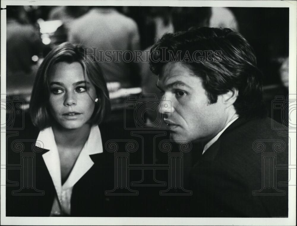1986 Press Photo Harry Hamlin &amp; Susan Dey in &quot;LA Law&quot; - RSL07033 - Historic Images