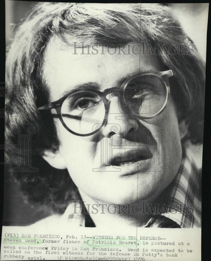 1976 Press Photo S Weed, former fiance to kidnap victim P Hearst to testify - Historic Images