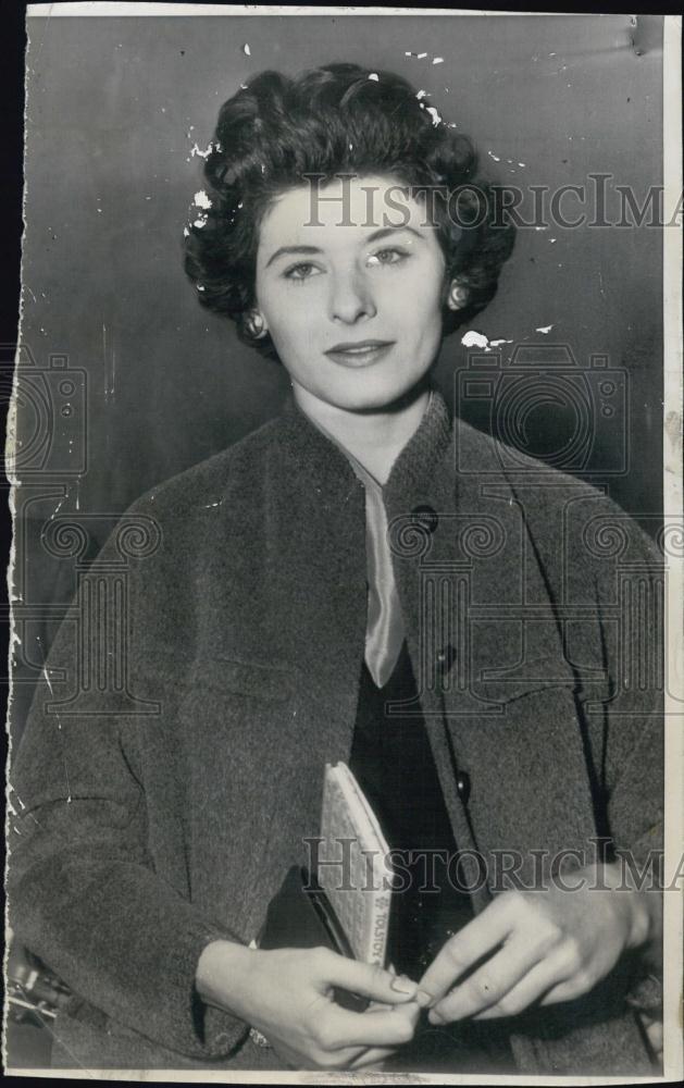 1955 Press Photo Pat Ward, witness at retrial of margarine heir Mickey Jelke - Historic Images