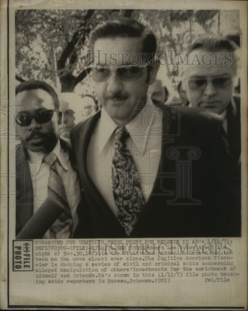 1974 Press Photo Robert Lee Vesco, Fugitive American Financier - RSL92279 - Historic Images