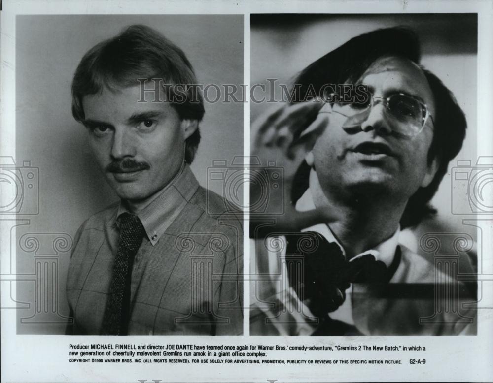 1990 Press Photo Michael Finnell Producer Joe Dante Director &quot;Gremlins 2 The New - Historic Images