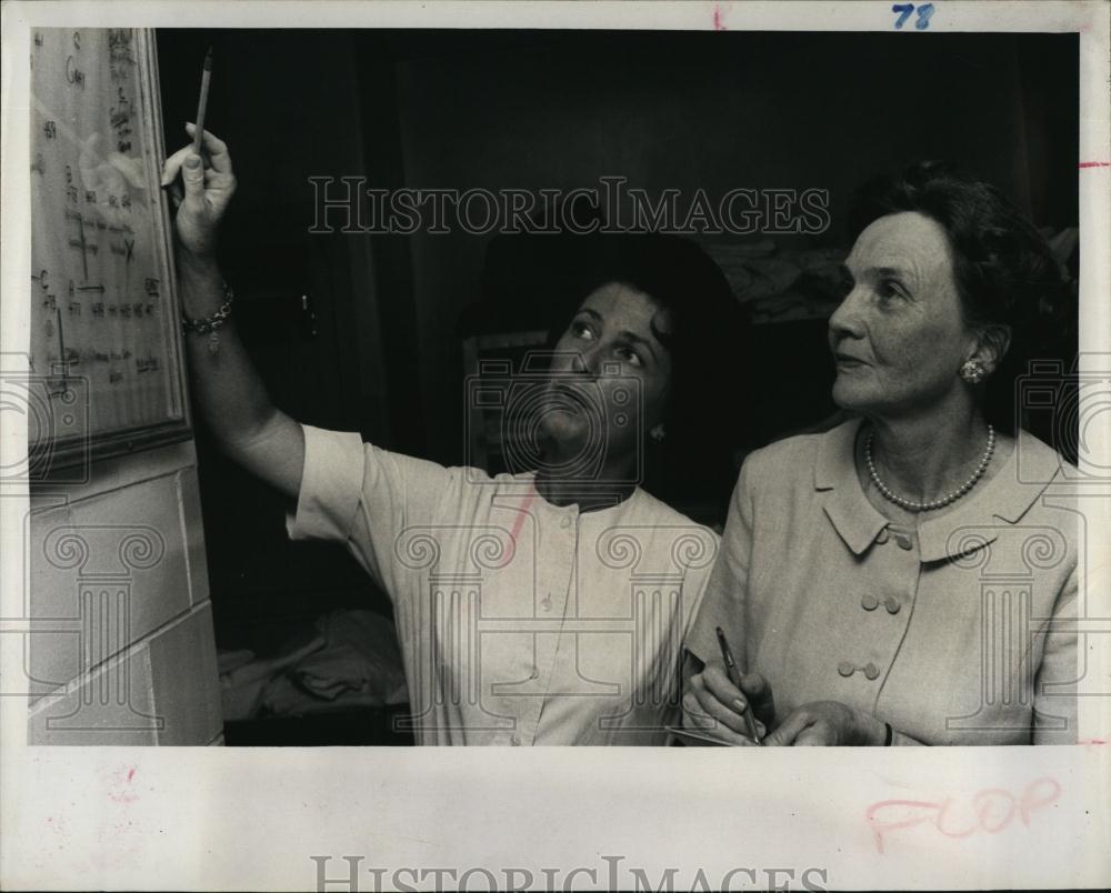 Press Photo Mrs Nell C Miller, Miss Marguerite McInnis - RSL98707 - Historic Images