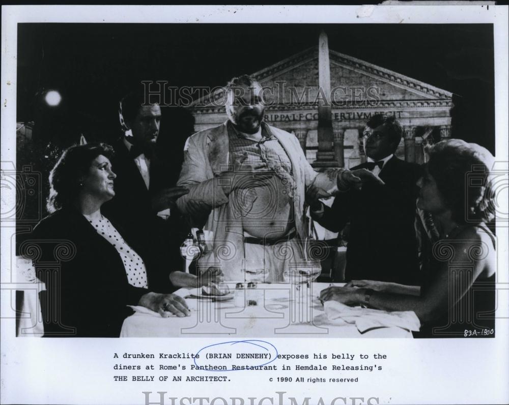 1990 Press Photo Actor Brian Dennehy in &quot;The Belly of an Architect&quot; - RSL88213 - Historic Images