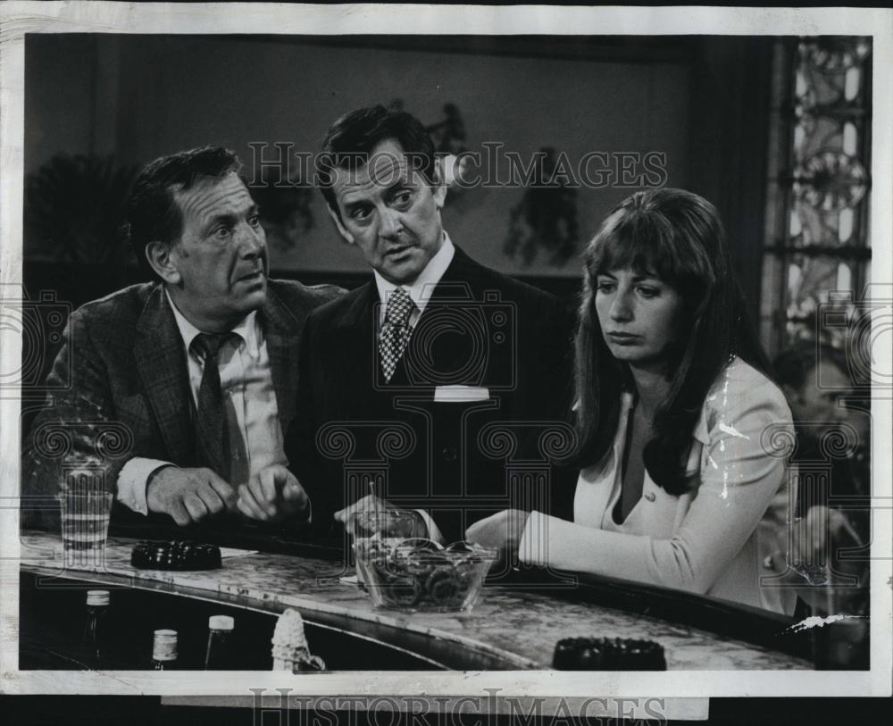 1974 Press Photo Jack Klugman, Tony Randall, Penny Marshall "The Odd Couple" - Historic Images