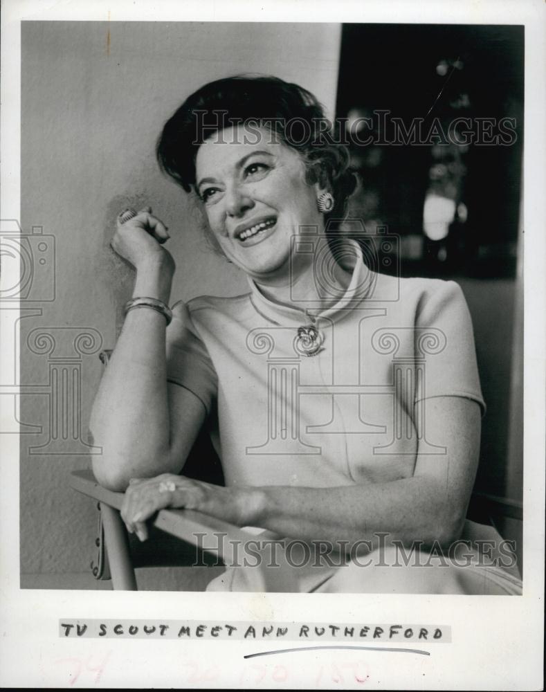 1971 Press Photo Ann Rutherford, American-Canadian actress in Film and televisio - Historic Images