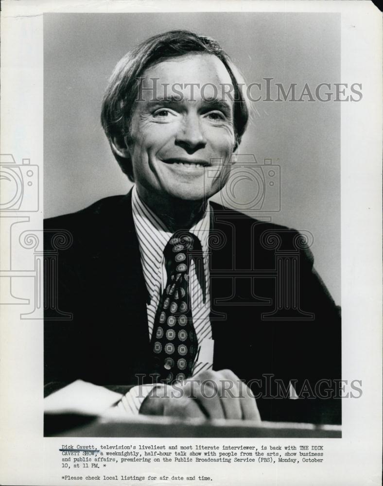 1982 Press Photo Actor Dick Cavett In &quot;The Dick Cavett Show&quot; - RSL59243 - Historic Images