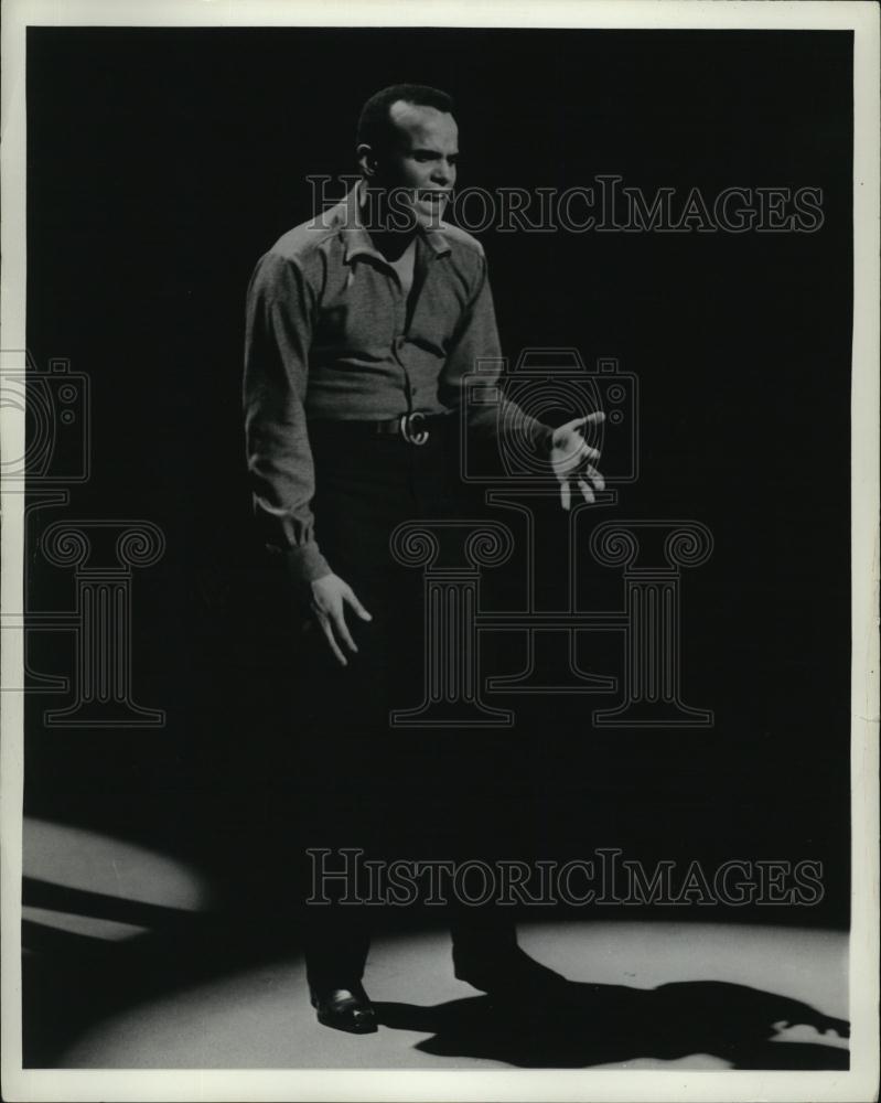 1966 Press Photo Harry Belafonte Musician Actor - RSL47285 - Historic Images