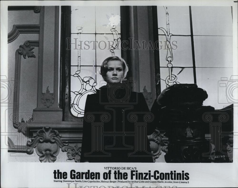 1972 Press Photo Dominique Sanda in &quot;The Garden of the Finzo-Continis&quot; - Historic Images