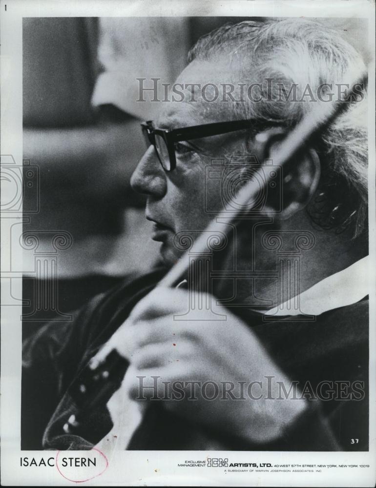 Press Photo Isaac Stern World renowned and celebrated violinist - RSL80267 - Historic Images