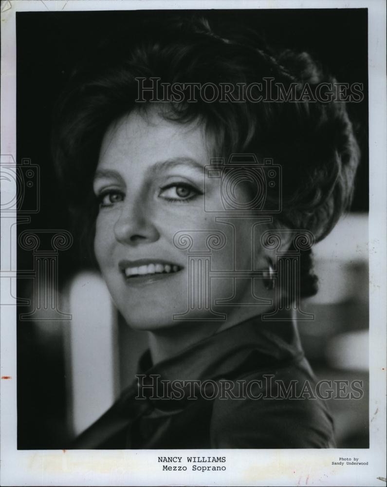 1981 Press Photo Nancy William, Operatic Soprano - RSL91197 - Historic Images