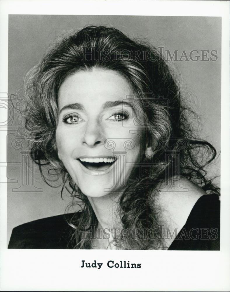 Press Photo Judy Collins Singer Songwriter Musician Pop Rock Folk Music Actress - Historic Images