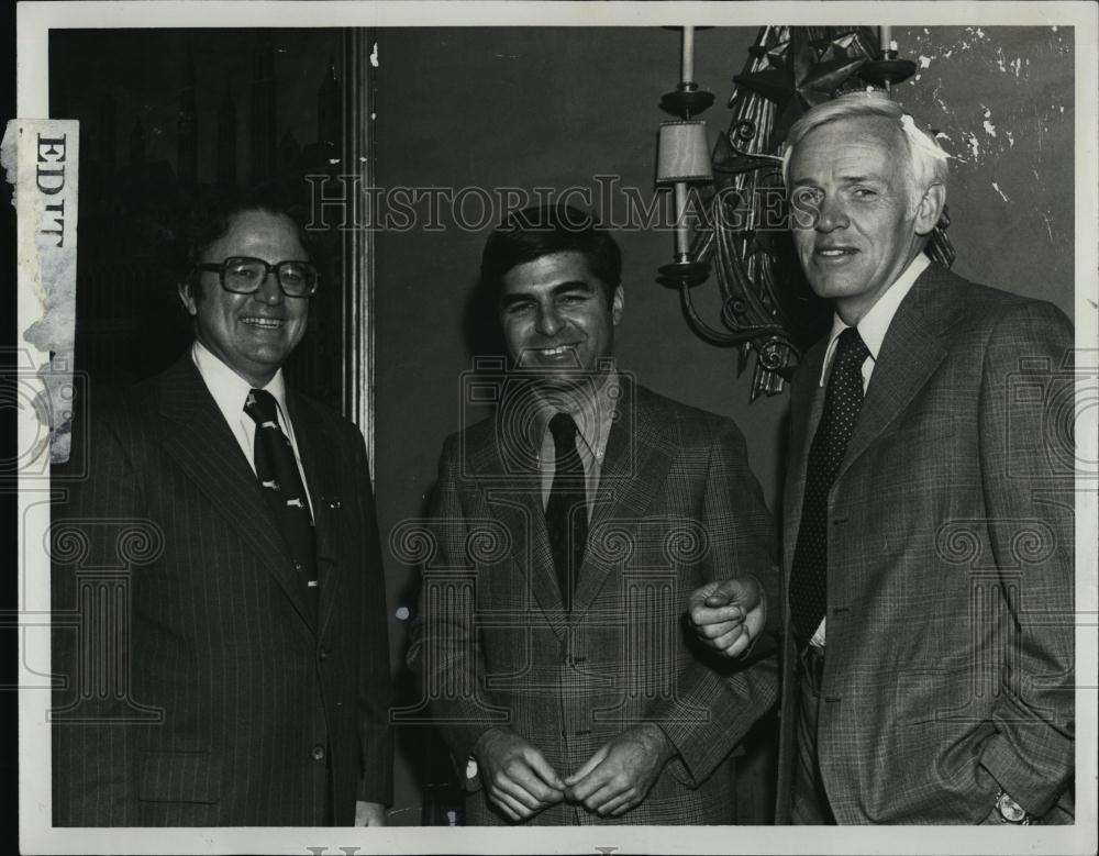 Press Photo Wiliam P Morrissey Gov Dukakis, Robert J Spiller - RSL40179 - Historic Images