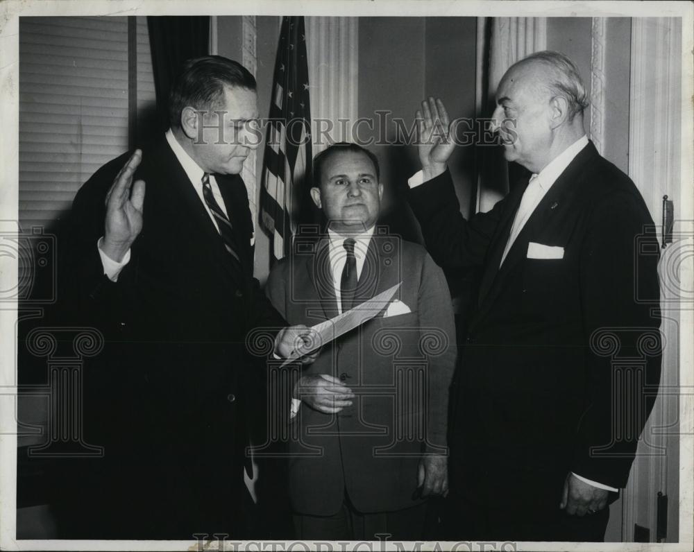 1969 Press Photo George Swartz Boston Insurance Executive Gov Furcolo William - Historic Images