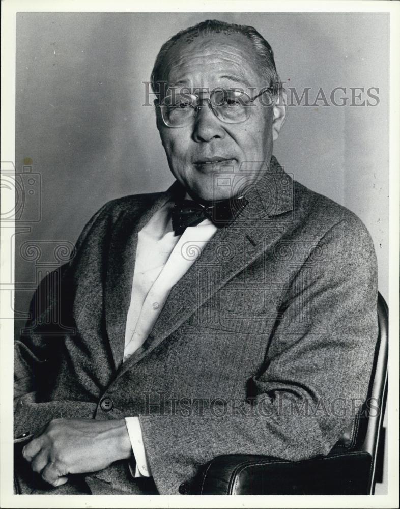 1990 Press Photo Dr An Wang of Wang Laboratories - RSL03241 - Historic Images