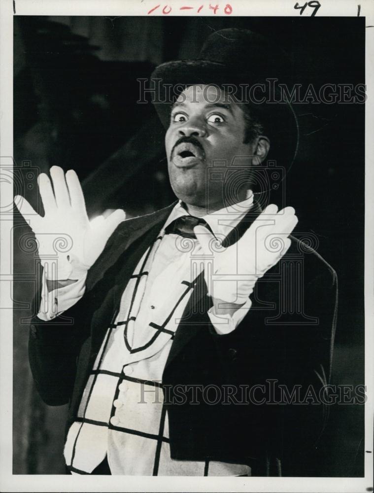 1977 Press Photo Tony Award Winner Ted Ross stars in &quot;Minstrel Man&quot; - RSL61749 - Historic Images