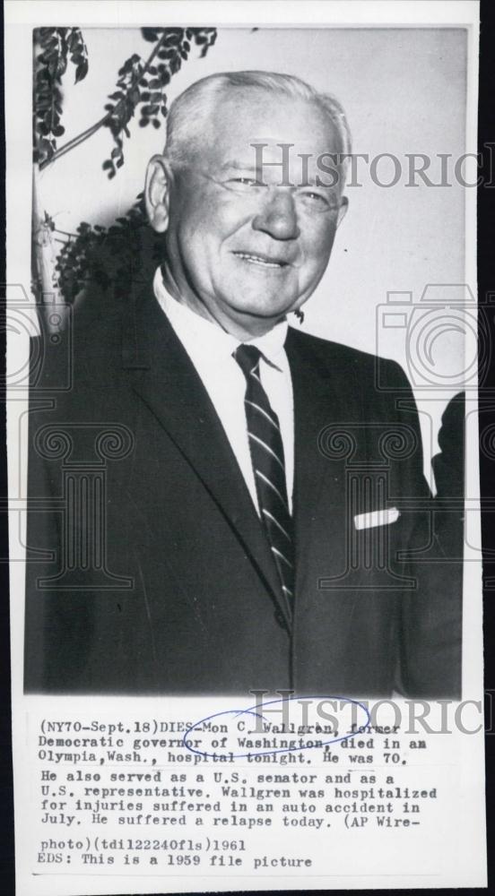 1959 Press Photo Mon C Wallgren - RSL04047 - Historic Images