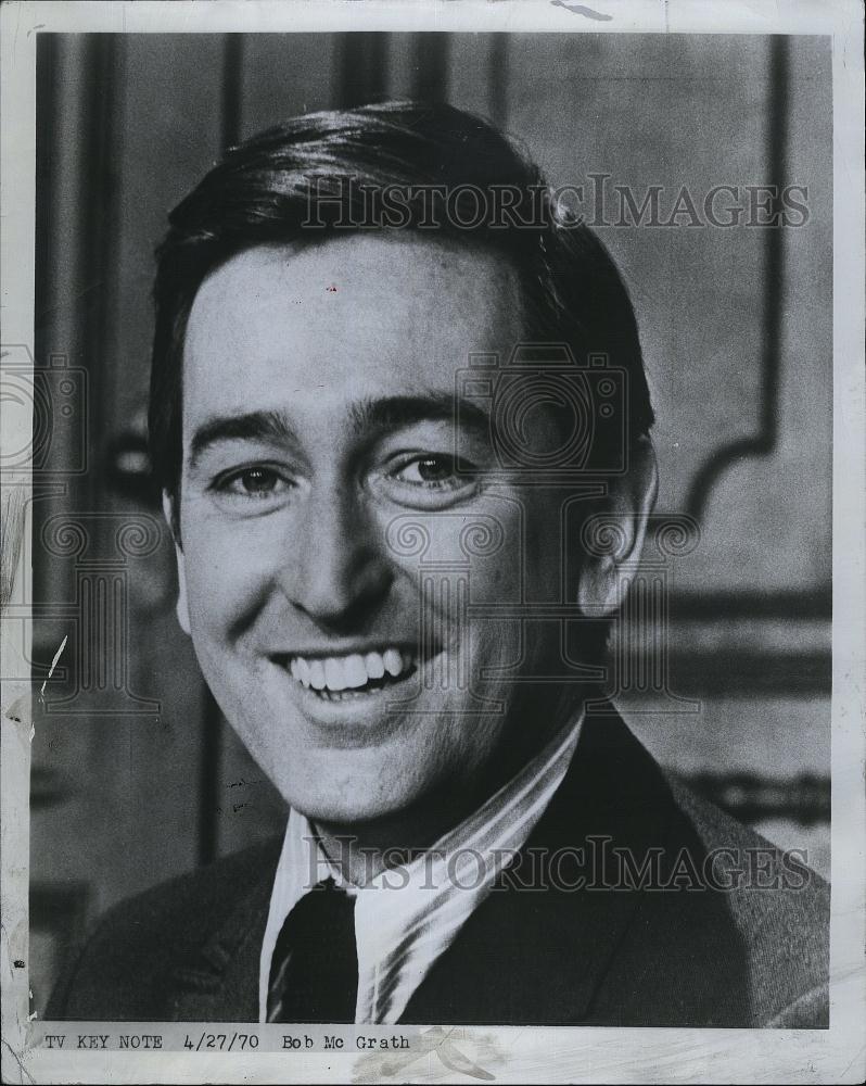 1970 Press Photo Bob McGrath,singer/actor human character of Bob in Sesame St - Historic Images