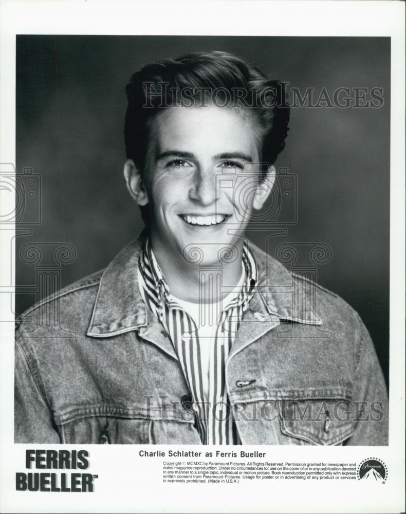 1990 Press Photo Charlie Schlatter in "Ferris Bueller" - RSL01169 - Historic Images
