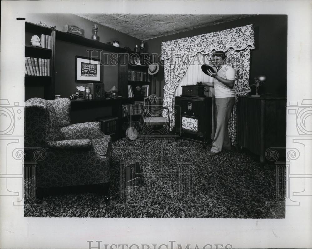 1979 Press Photo Den at Linda &amp; Bill Jamison&#39;s home in Florida - RSL95513 - Historic Images