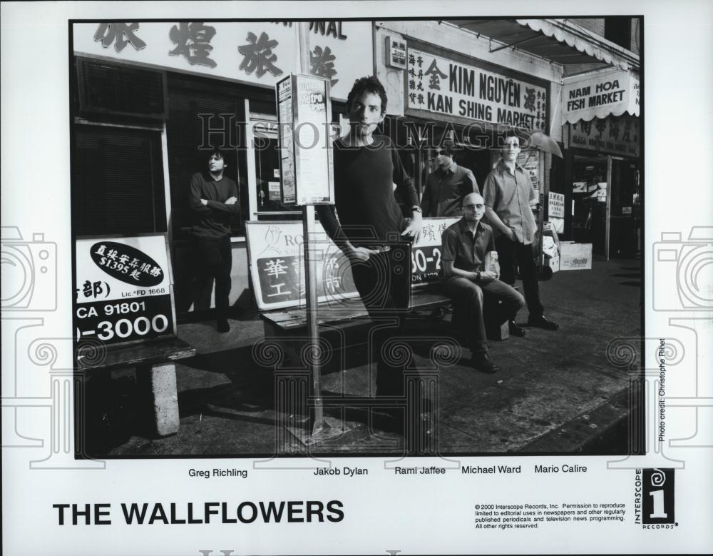 2000 Press Photo The Wallflowers Greg Richling, Jakob Dylan, Mario Calire, Rami - Historic Images