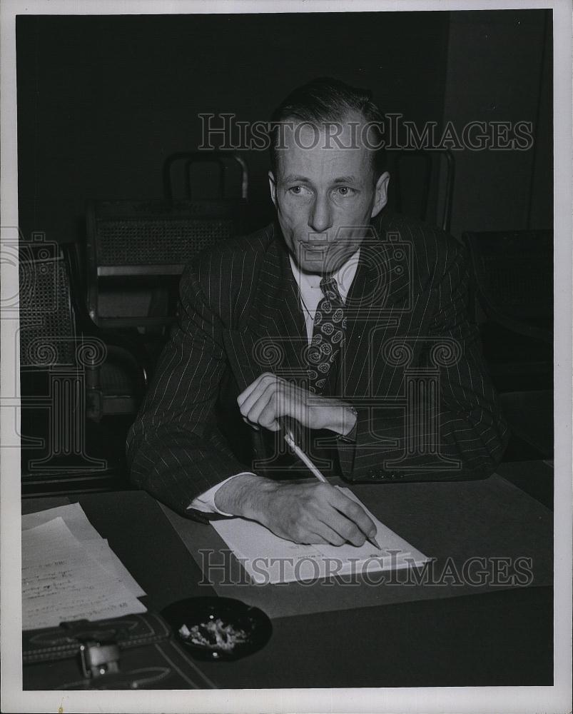 1946 Press Photo Representing Boston at hearings, Examiner William J Madden - Historic Images