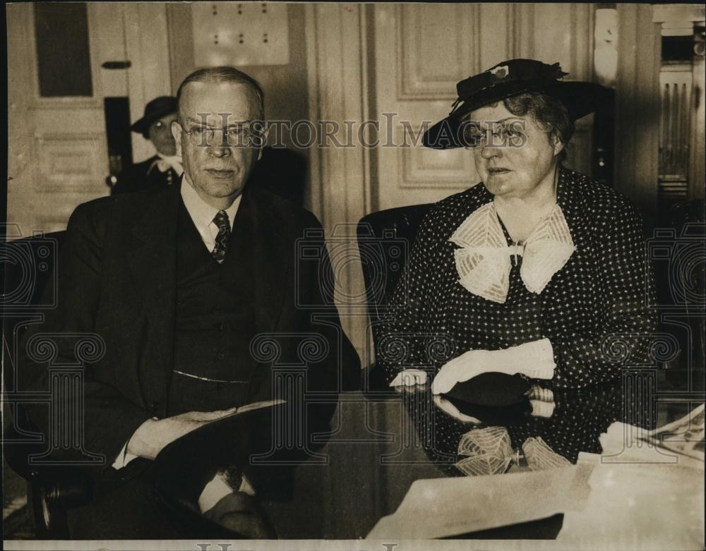 1937 Press Photo Boston Mayor &amp; Mrs Frederick Mansfield - RSL85955 - Historic Images