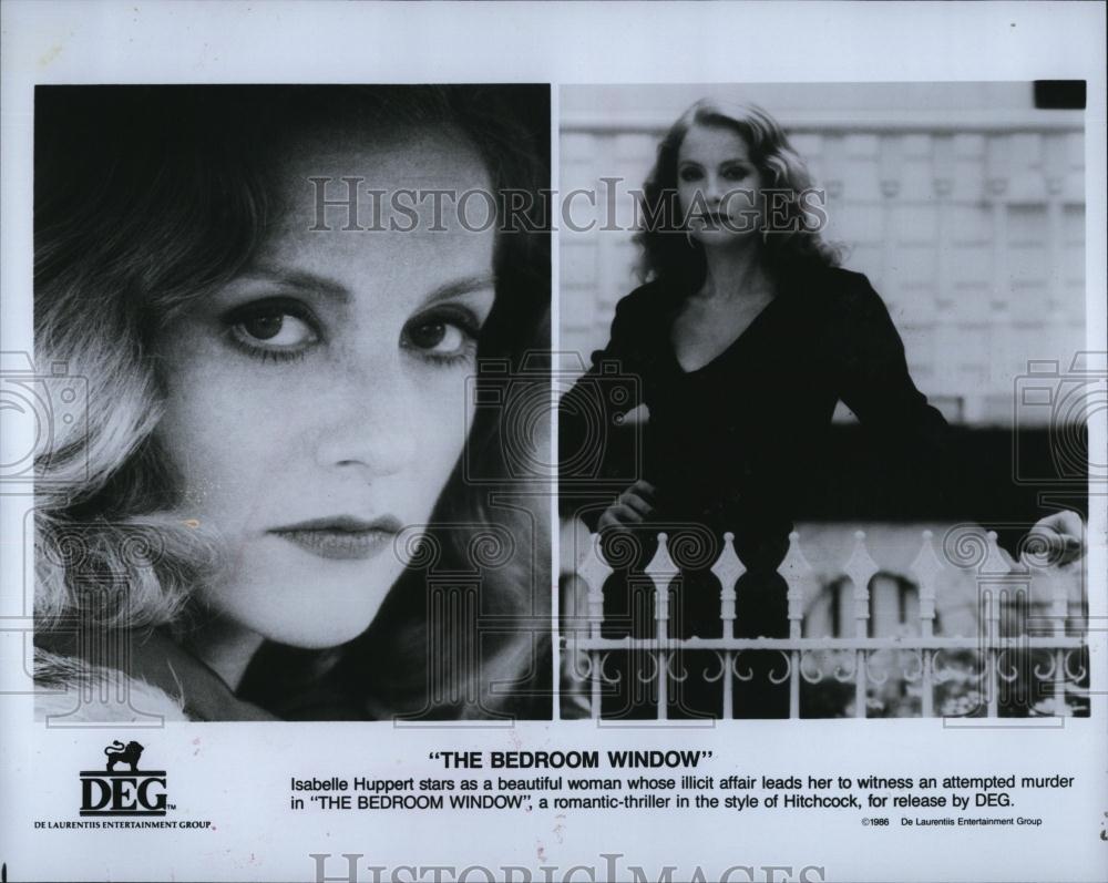 1984 Press Photo Actress Isabelle Huppert in "The Bedroom Window" - RSL86737 - Historic Images