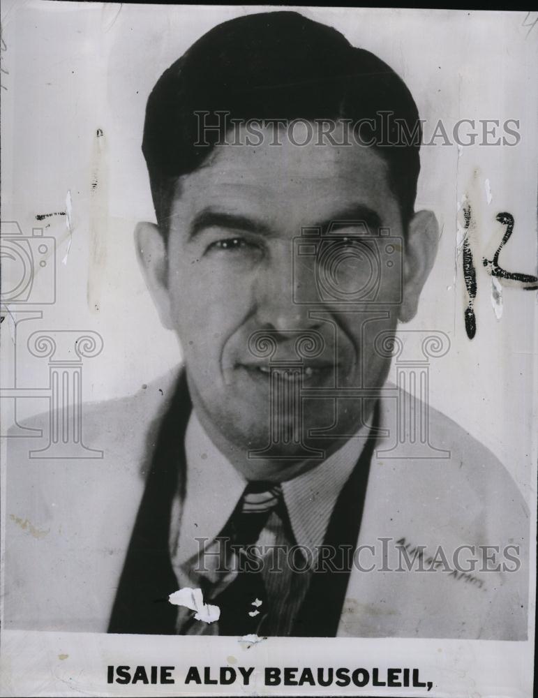 1953 Press Photo Isaie Aldy Beausoleil FBIS most wanted Criminals - RSL84219 - Historic Images