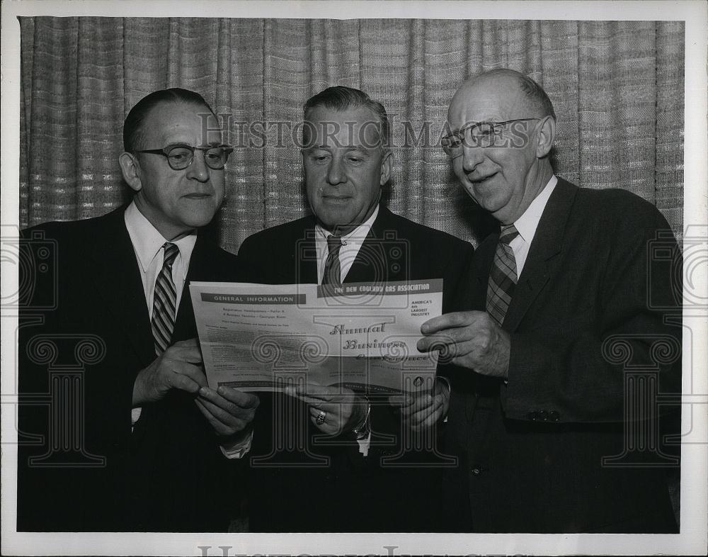 1957 Press Photo Harold Massey, Chester Stackpole, Fred Faulstich - RSL89693 - Historic Images