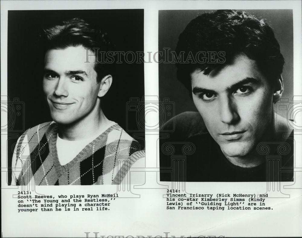 Press Photo Scott Reeves &amp; Nick McHenry for &quot;The Young &amp; Restless&quot; - RSL06845 - Historic Images