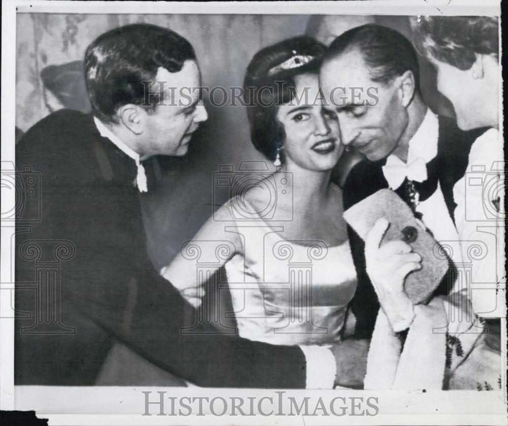 1960 Press Photo Prince Edward de Lobovicz,Princess Francoise de Bourbon Parme - Historic Images