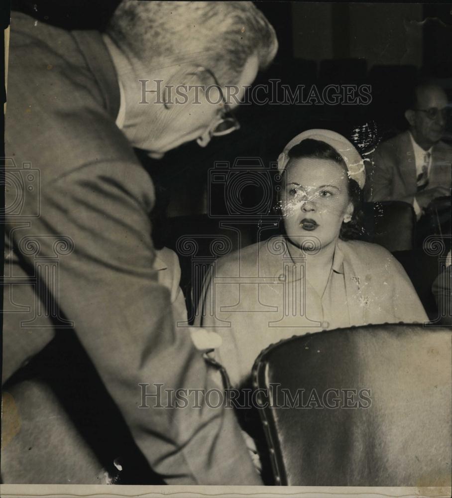 1953 Press Photo Mrs Wm Skipper at POW meeting - RSL44337 - Historic Images