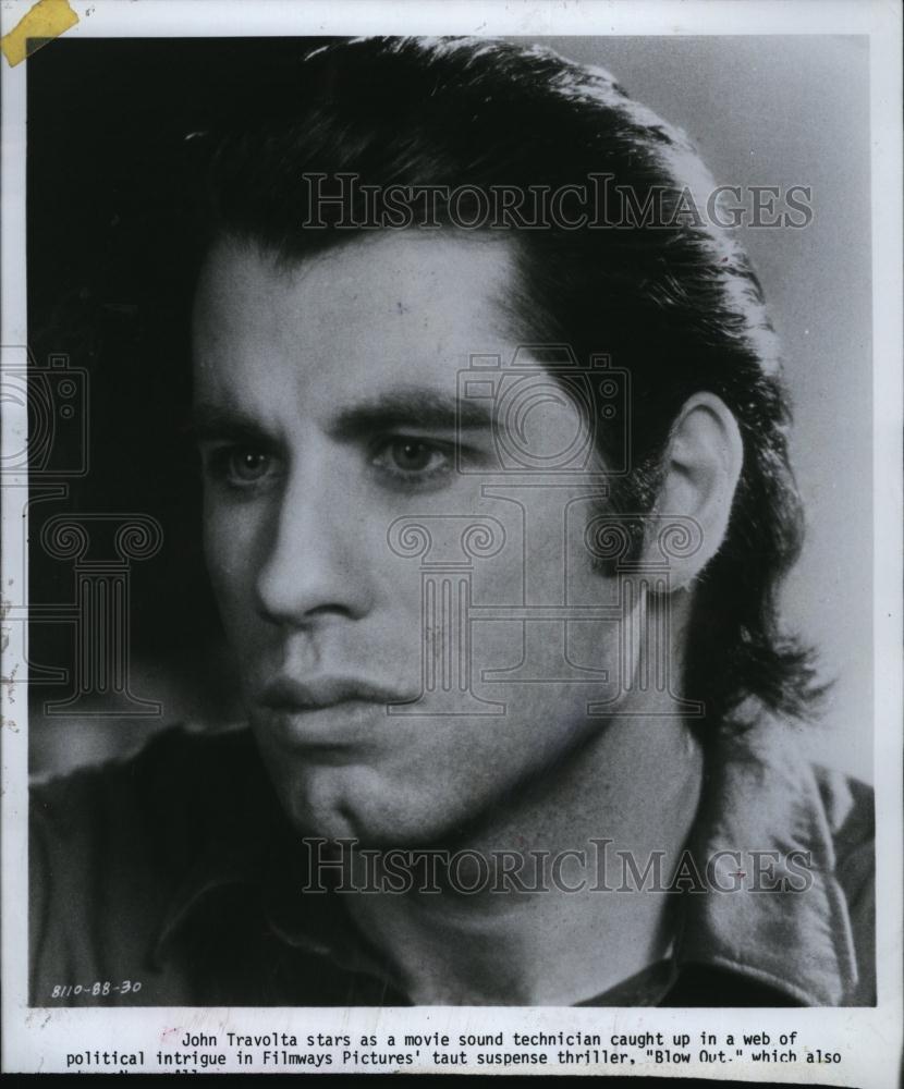 1981 Press Photo Actor John Travolta In "Blow Out" - RSL84409 - Historic Images