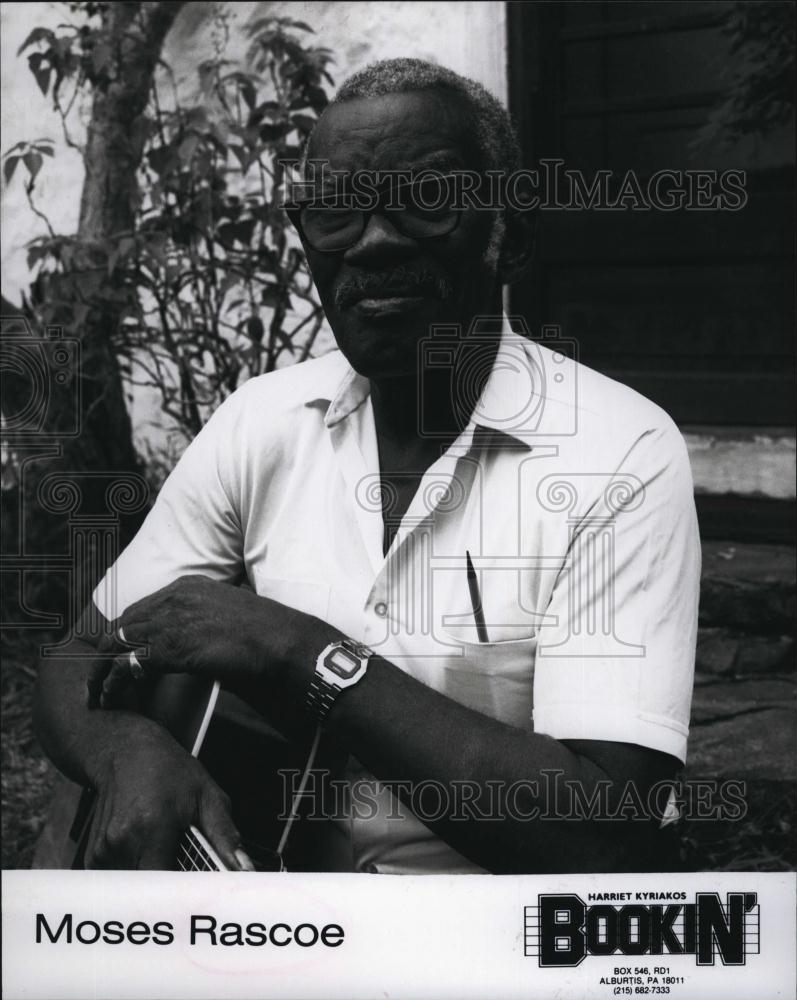 1988 Press Photo Moses Rascoe, guitarist - RSL79847 - Historic Images