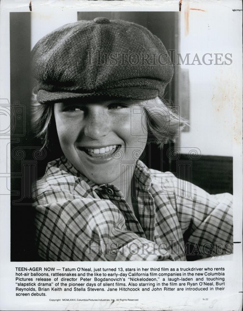 1977 Press Photo Tatum O&#39;Neil stars in &quot;Nickelodeon&quot; - RSL61283 - Historic Images