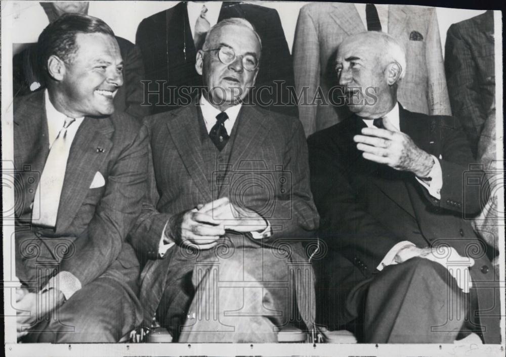 1953 Press Photo Ambassador Henry Cabot Lodge, John Dulles, James Byrnes - Historic Images